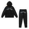 Trapstar Red & Black Tiger Head Towel Embroidery Tracksuit - Couples' Casual Hoodie & Pants Set
