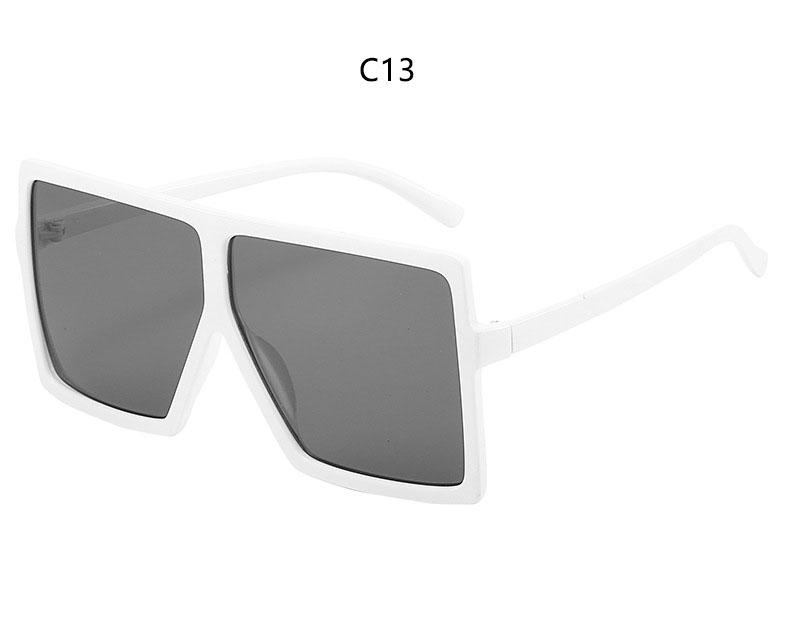 Designer Retro Premium Extra Large Square Shaped Sunglasses Women Timeless Popular Large Frame Sunglasses Black Stt Eyewear UV 400 Protection