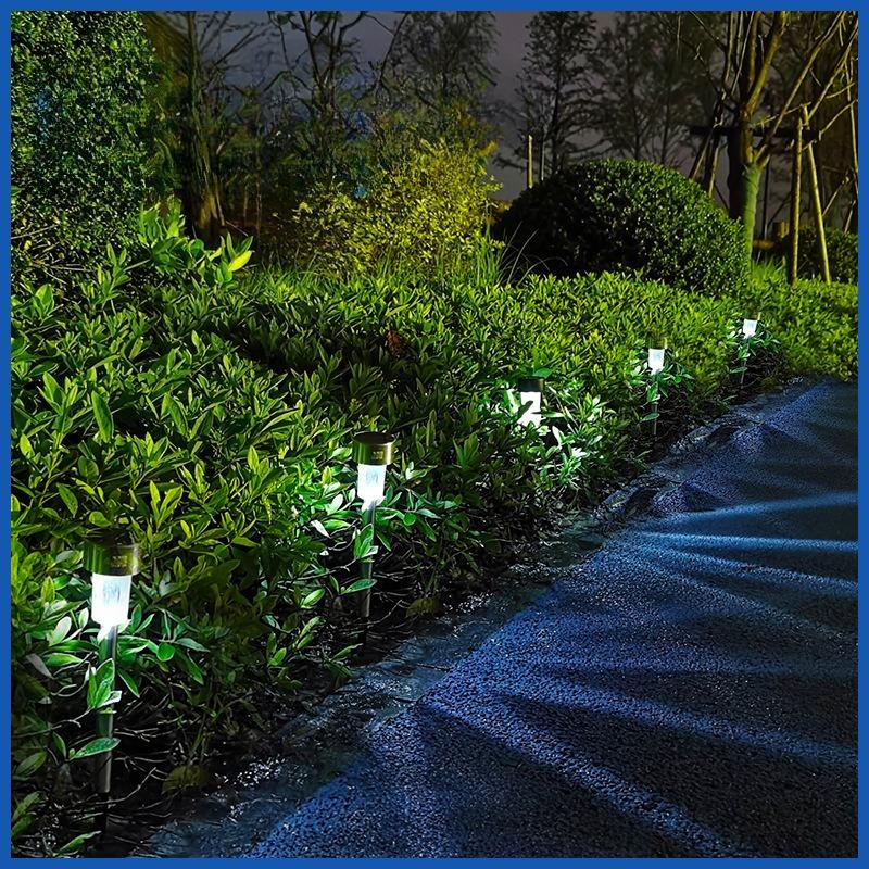 1-10PCS Solar Outdoor Lights Garden Lantern Solar Powered Lamp Landscape Lighting for Pathway Yard Lawn Patio Garden Decoration