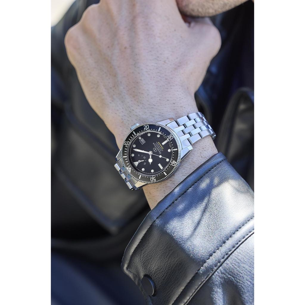 [ORIENT STAR] Automatic Men's Watch M42 Diver 1964, Japanese Made, 200m Water Resistant, Titanium, Black, 2-Year Manufacturer Warranty