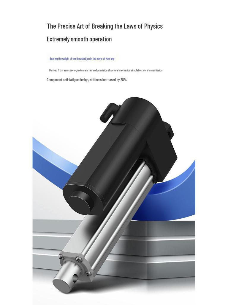 Industrial Grade DC Electric Telescopic Linear Actuator Motor, High Thrust, IP1200