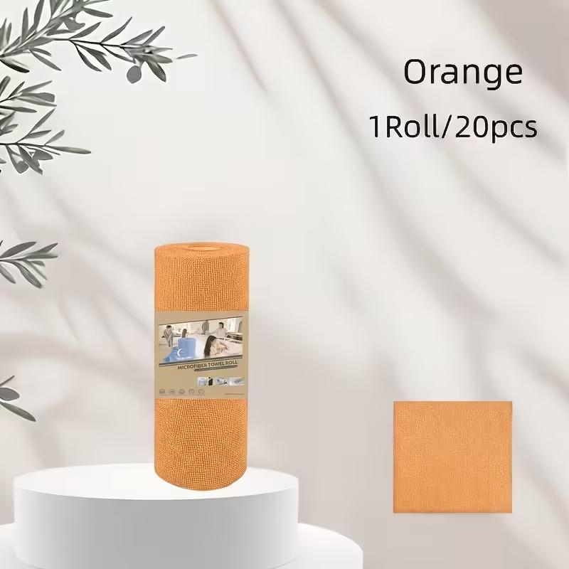 Reusable Cleaning Cloth Roll Tear Off Kitchen Dish Cloth Washable Multipurpose Cleaning Wipes for Household Kitchen and Bathroom