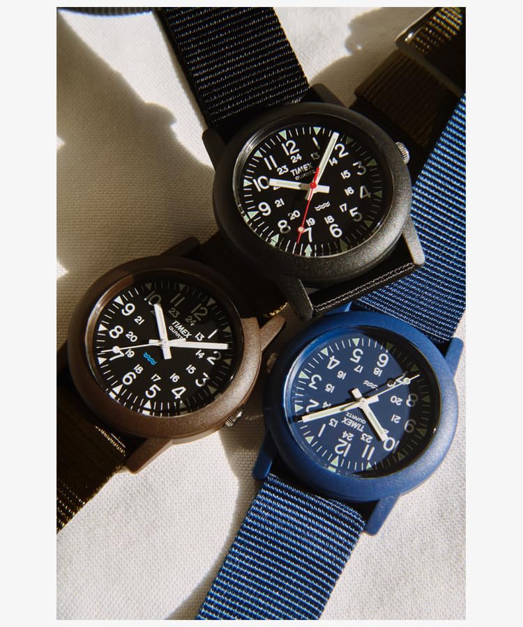 TIMEX שעון Camper Black T18581, לוח, [יבוא רשמי]