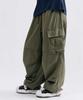 Smith Armor [Unisex] Rix Cotton Wide String Cargo Pants_Khaki