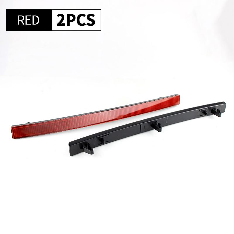 2pcs Car Rear Bumper Reflector Light Cover Shells For 2014-2019 Chevrolet Corvette C7 Tail Brake Lamp Housings No Bulb Car Parts