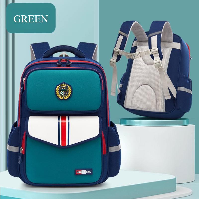 Trendy England School Bags for Primary School Students Grade 1-3-6 Scientific Spinal Protection Oxford Waterproof Backpack Unisex Multi-layer Book Bag