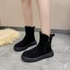 Popular snow boots for women 2024 new winter fashion trend warm and plush thick casual boots anti slip classic cotton shoes