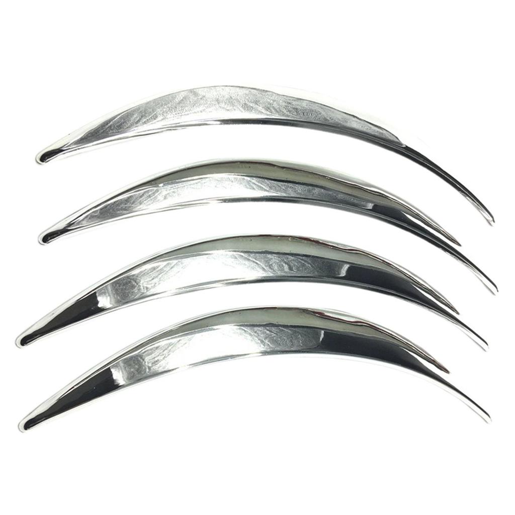 4Pcs Generic Car Wheel Eyebrow Arch Trims Car Wheel Brow Decorative Strip Wheel Eyebrow Protectors for Truck Auto Body Edge