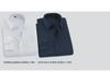 2025 Spring Men's Gray Non-Iron Long Sleeve Business Casual Shirt, Large Solid Color for Young to Middle-aged.
