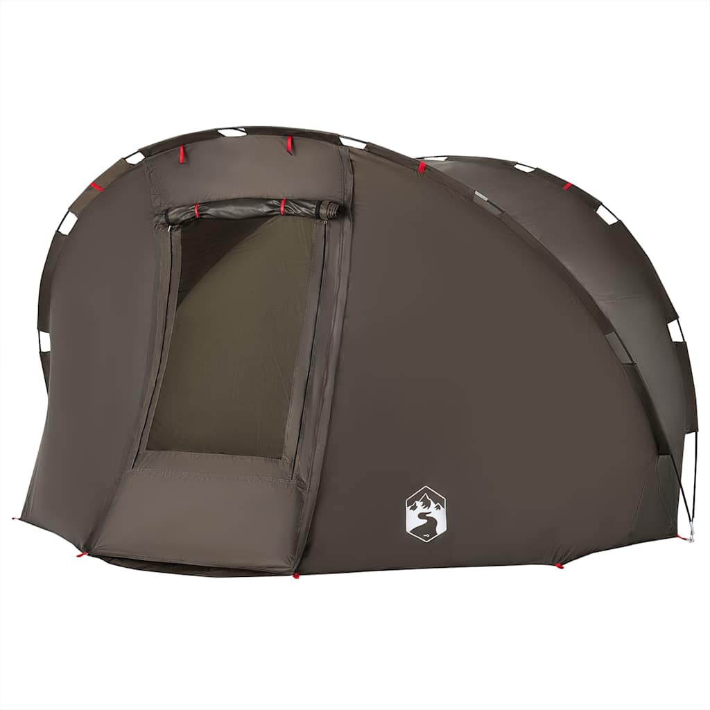 Fishing Tent for 5 Persons Brown Waterproof