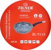 Patelnia 22Cm Z Powłoką Marmurowo Ceramiczną Zilner Stonetec Zl-7115