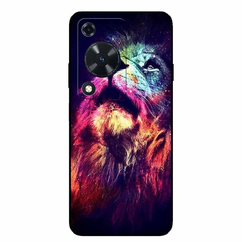 Phone Case For Huawei Nova Y63/ Y72S Case Animal Soft TPU Silicone Back Cover Case For Huawei Nova Y72S TPU Black Funda Nova Y63