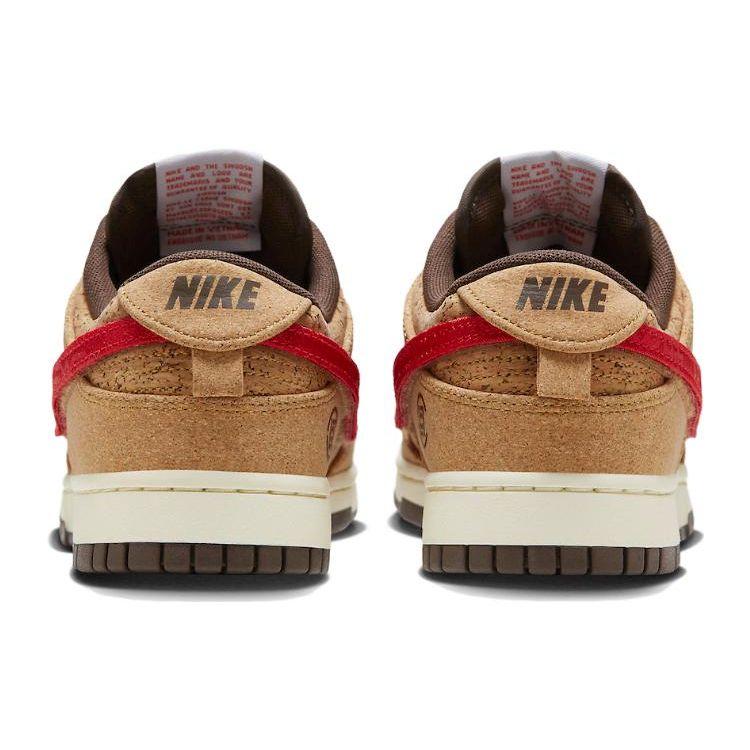 CLOT x Nike Dunk Low SP Sughero Sneakers Unisex Marrone Naturale Lino FN0317-121