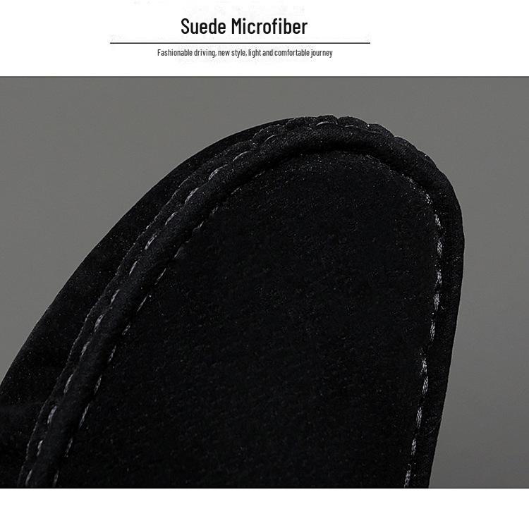 Men's Suede Hand-Stitched Driving Shoes with Soft Soles