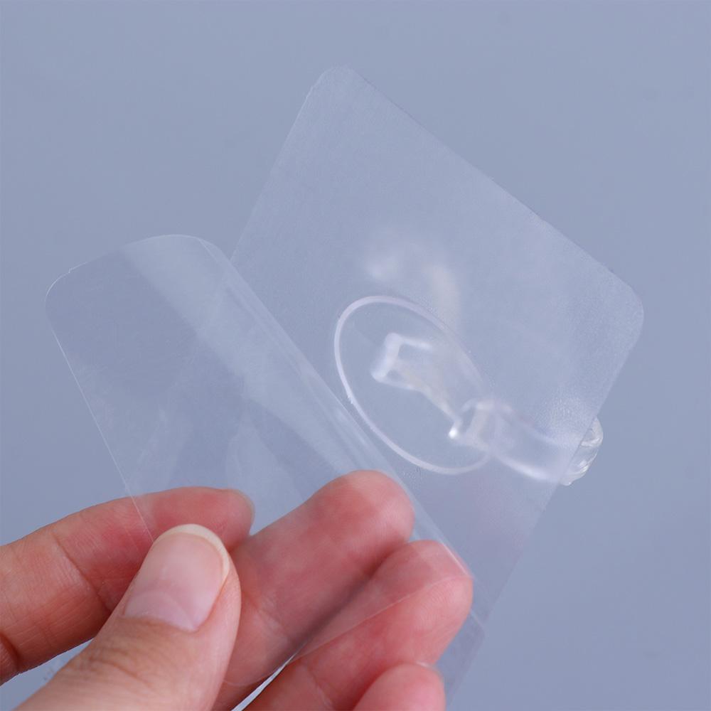 Traceless Transparent for Bathroom,Kitchen Clothes Hanger Wall Hooks Storage Rack Key Holder