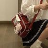 2025 New Cute Daily Fashion Versatile Transparent Messenger Two-dimensional Bow Commuter Bar Pain Bag Woman