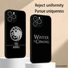 G-game of T-thrones Fashion Poster Logo Phone Case For iPhone 17 16 E 15 14 13 12 Plus Mini Pro Max Soft Black Shockproof Cover
