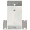 Post Anchor Set (4 Pcs) Galvanized Metal 91 Mm
