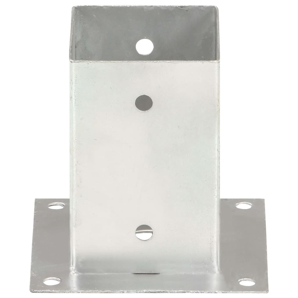 Post Anchor Set (4 Pcs) Galvanized Metal 91 Mm
