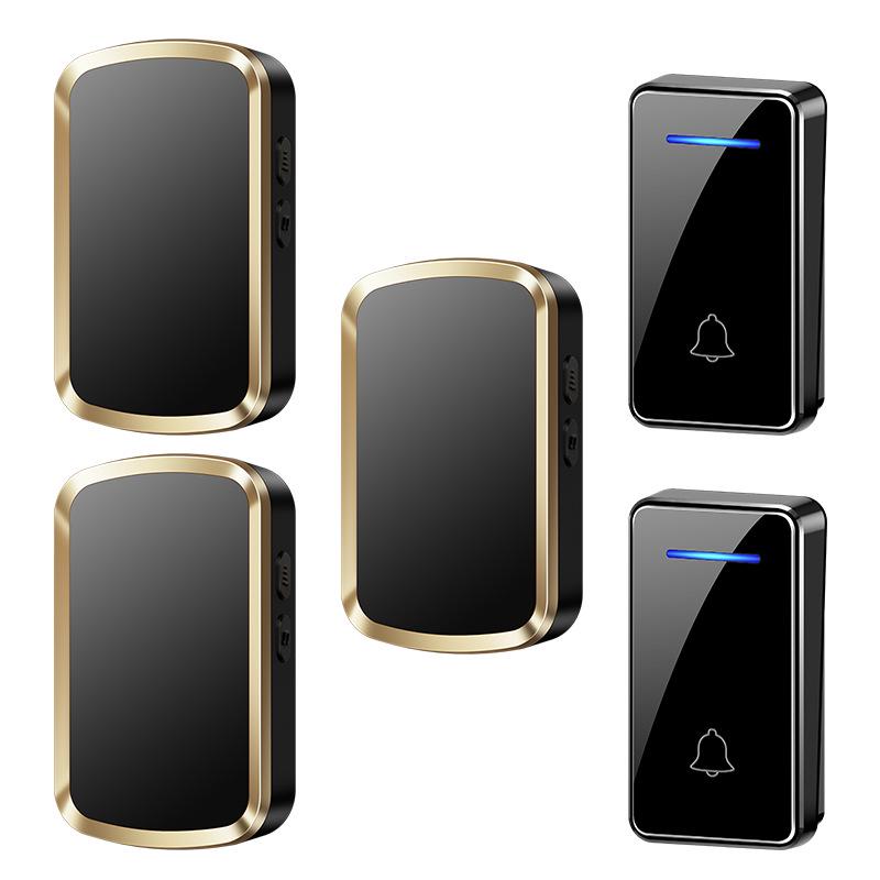 Wireless Self-Powered Digital Doorbell with Call Button (No Batteries Required)