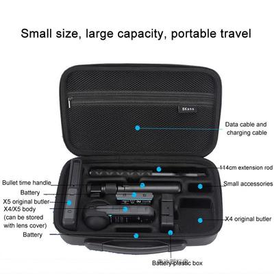 EVA Portable Storage Box Shoulder Bag For Insta360 X5 / X4 Sports Camera & Accessories Large Capacity Shockproof Handbag & Strap