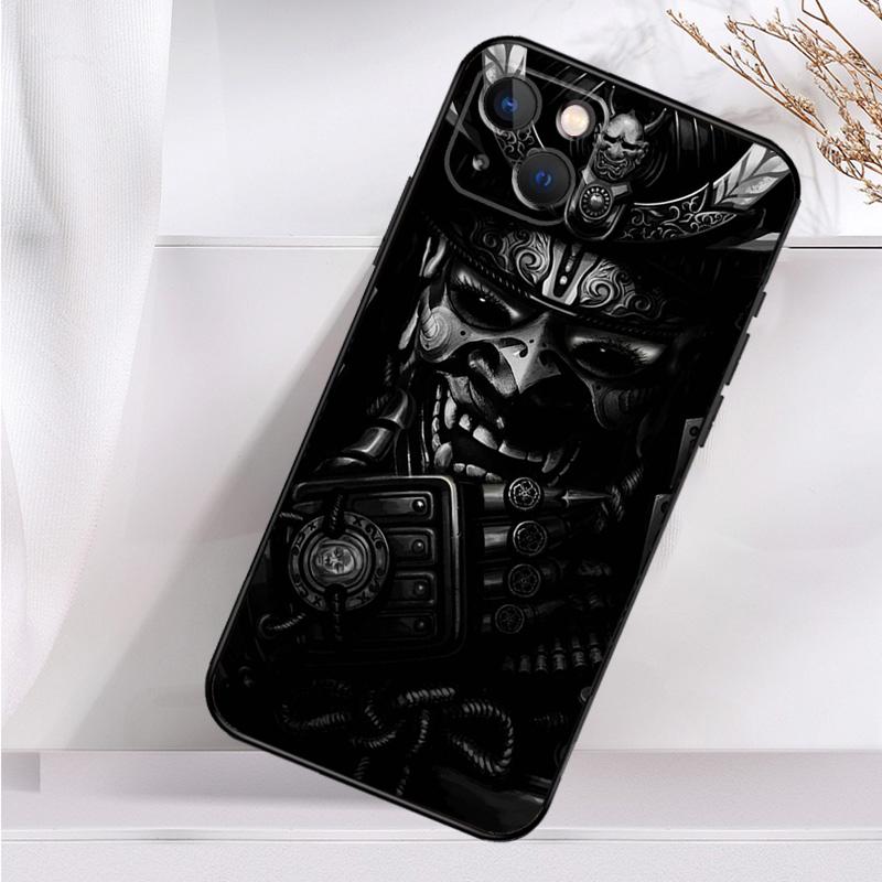 Japanese Samurai Warrior Shockproof Case For iPhone 17 11 14 15 16 Pro Max Plus 12 13 Mini 16e 17 Air Phone Cover