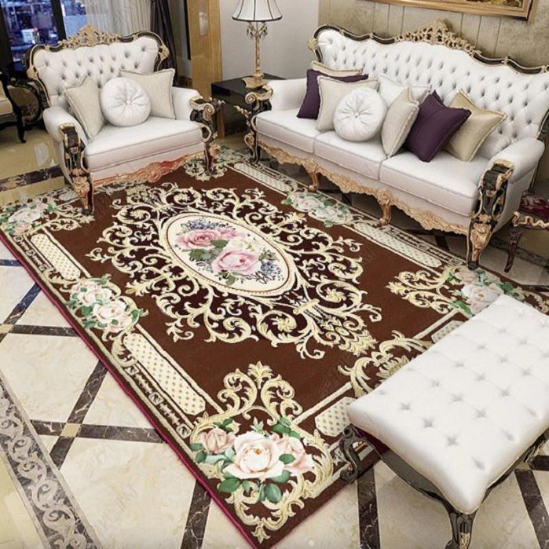 Chinese Style Living Room Carpet Coffee Table Floor Mat Chinese Style Study Bedroom Bedside Home Decoration Non-slip Floor Mat