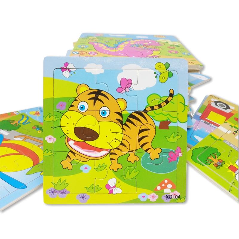Kids Educational Toys Jigsaw Puzzle Toy for Toddler Children Boys and Girls Educational Puzzle Toys Wooden Frame Puzzle