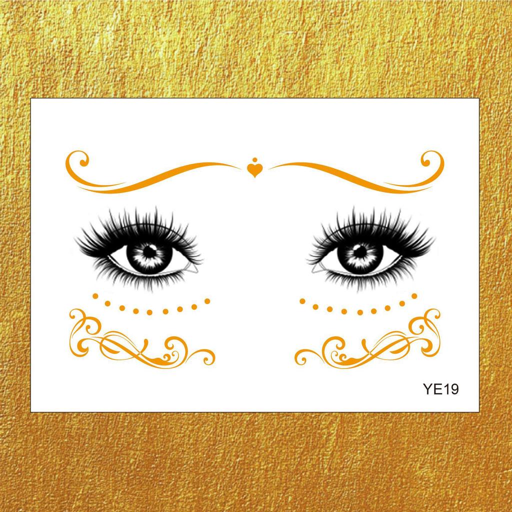 New Style Waterproof & Sweatproof Face Tattoo Stickers for Makeup