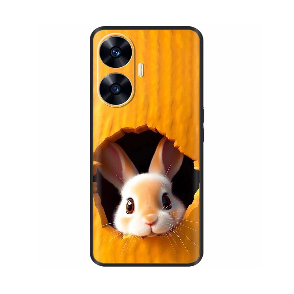 Θήκη Κινητού Για Realme C55 Μόδα Μαλακή Υγρή Σιλικόνη Πλήρης Προστασία Πίσω Κάλυμμα Για Realme Narzo N55 Θήκη C 55 RMX3710 Fundas