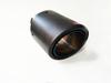 Car Universal 63-89mm Blue Burnt Steel End Carbon Fiber Exhaust Muffler Tip Pipe