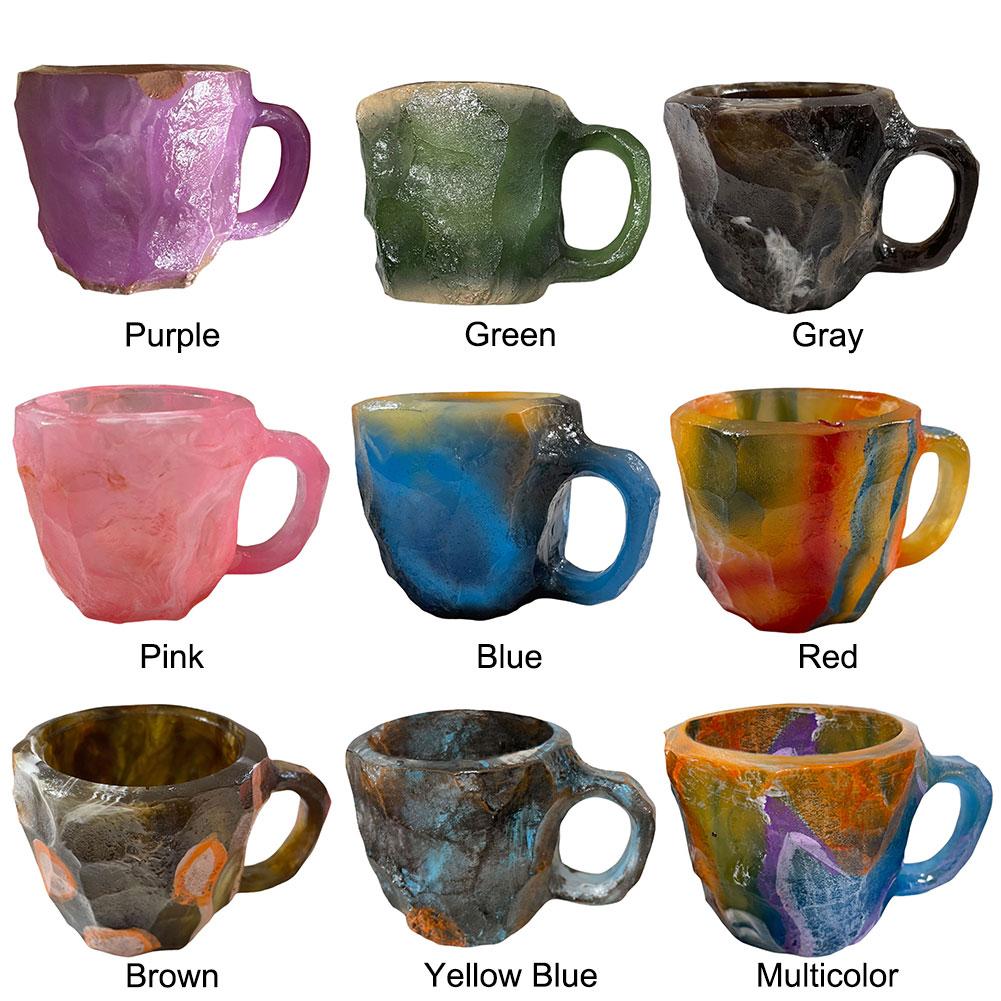 Coffee Mugs Imitation Mineral Crystal Elegant Imitation Mineral Cup Multi-use Imitation Mineral Crystal Mug for Home Office