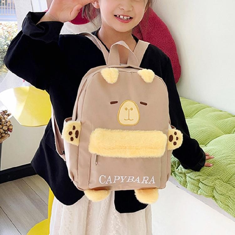 Sweet Cartoon Backpack for Girl Plush Backpack Large Capacity Backpack Book Bag Lovely Dolls Bag Student School Bag