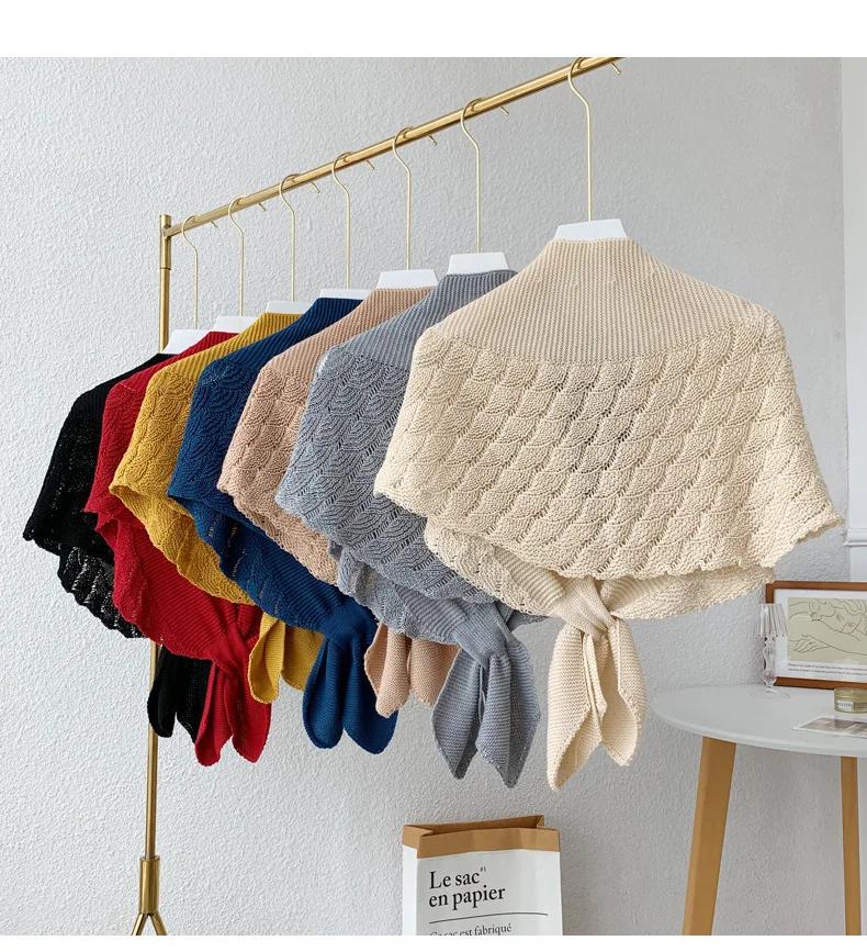 Ny vår- og sommer nakke-beskyttelse klimatisert rom med skulderskjerf og kjendisstil liten sjal aldersreduserende