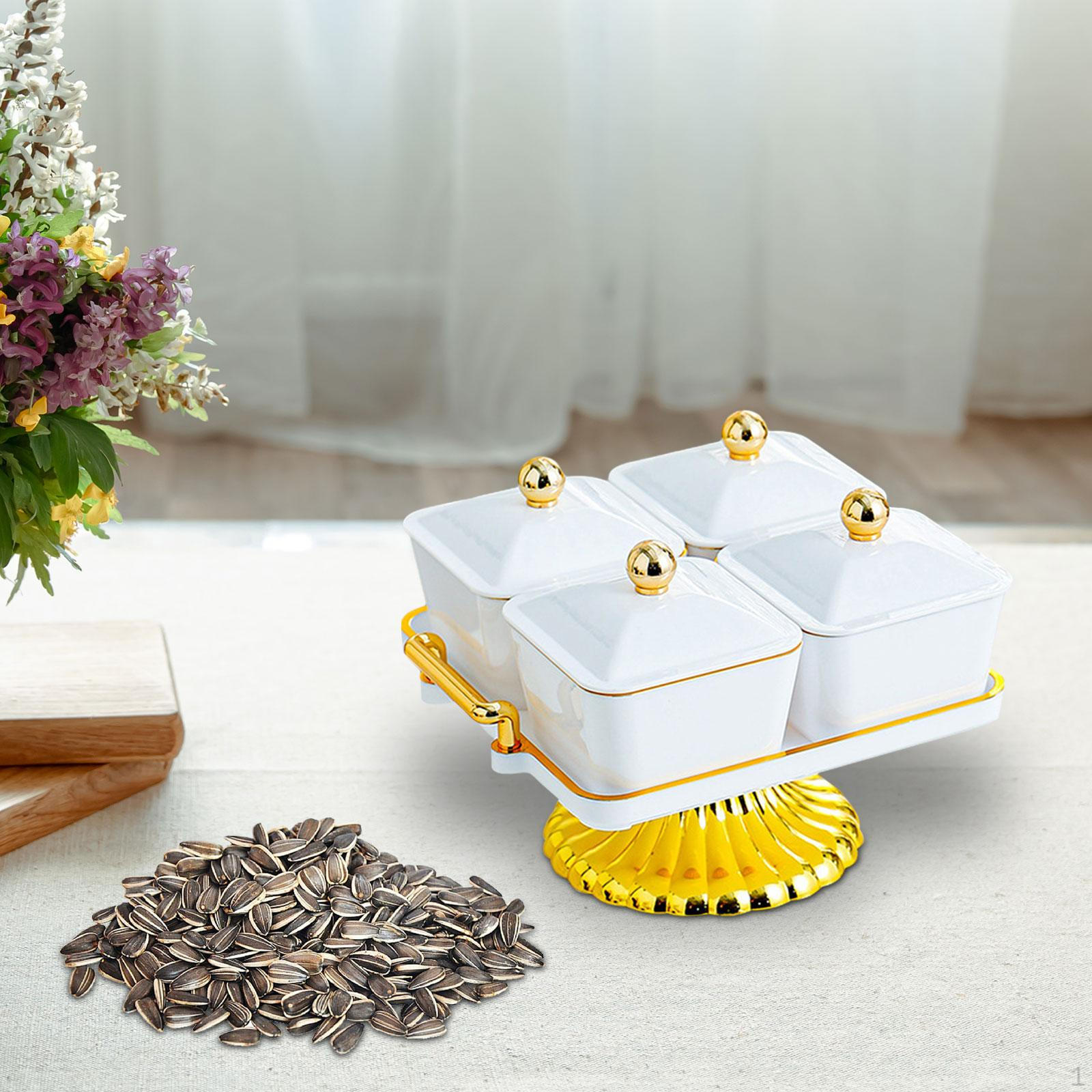 

Тарелка с сухофруктами, закуска, скандинавская, разделенная сервировочная посуда, орехи для свадебной вечеринки 4 Girds