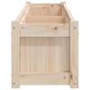 Vidaxl Donica Ogrodowa, 150X31X31 Cm, Lite Drewno Sosnowe