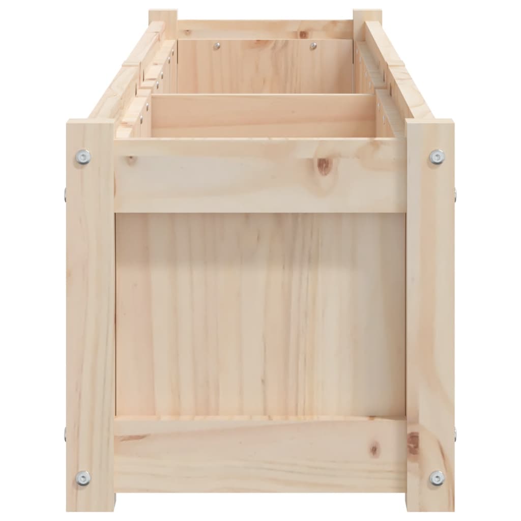 Vidaxl Donica Ogrodowa, 150X31X31 Cm, Lite Drewno Sosnowe