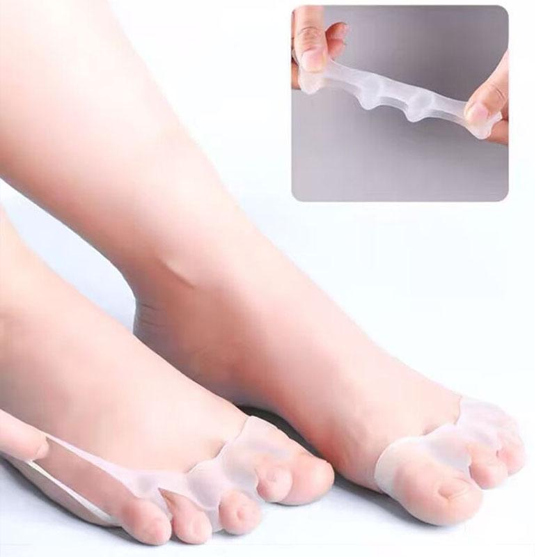2Pc Silicone Toe Separator Fingers Feet Toe Spreader Hallux Valgus Bunion Corrector Toe Straightener Corrector Finger Separators