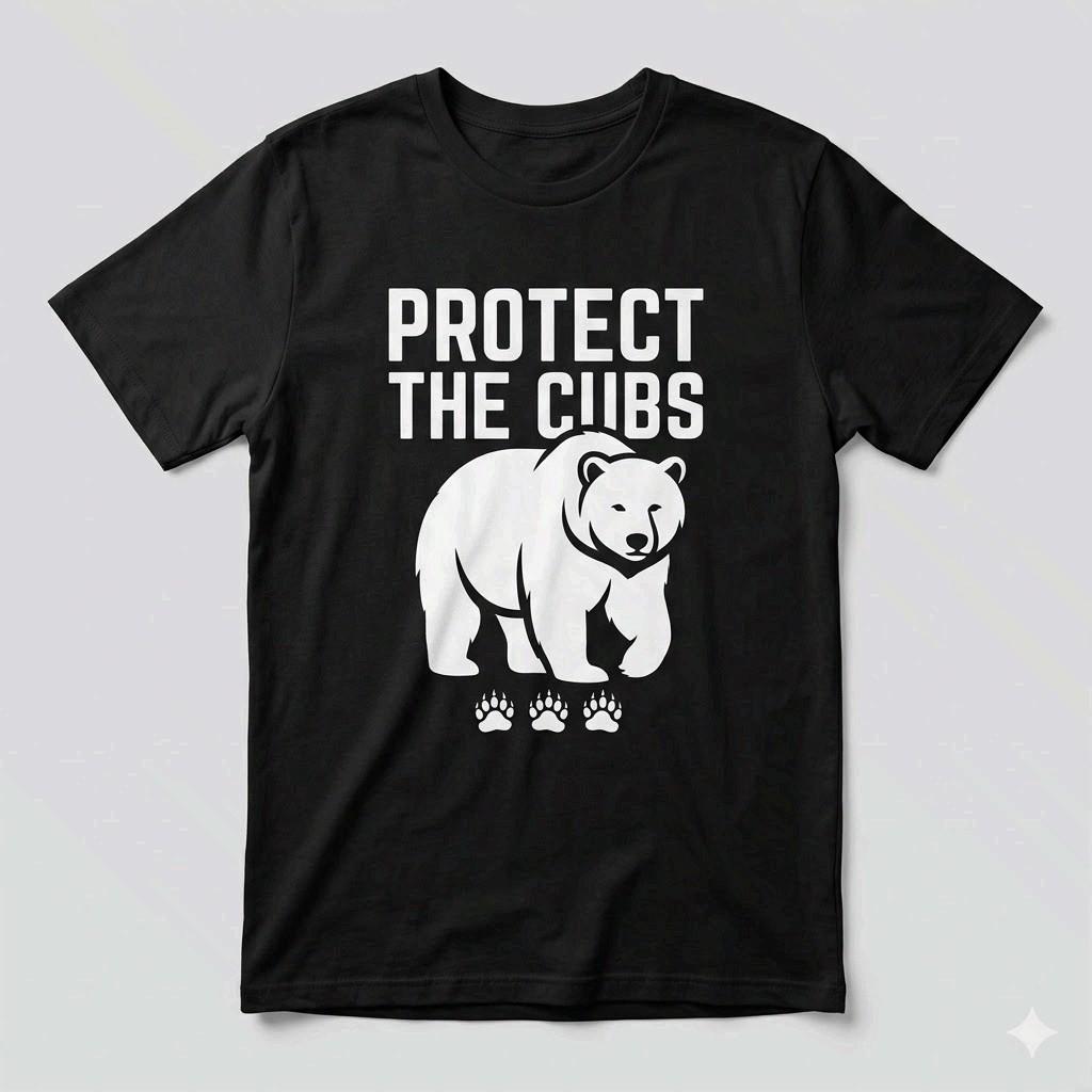 Protect The Cubs Shirt Papa Bear Father’s Day Gift for Protective Dad XXL