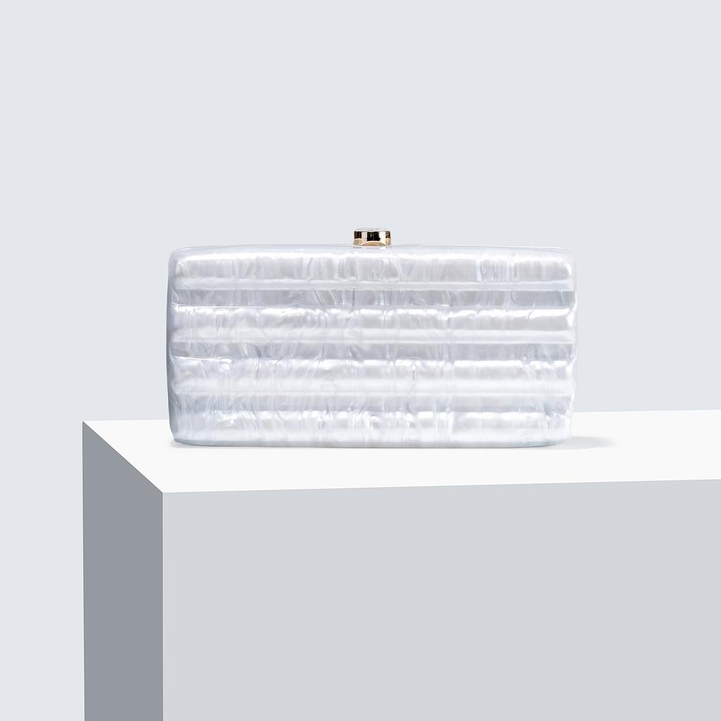 Fashion Suitcase Acrylic Personality Cute Simple Sweet Wedding Dinner Bag One Shoulder Oblique Span Fashion Women