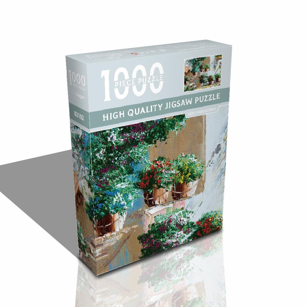 1,000-Piece High-Difficulty Jigsaw Puzzle for Adults - Stress Relief and Boredom Buster Featuring Famous Van Gogh Oil Paintings.