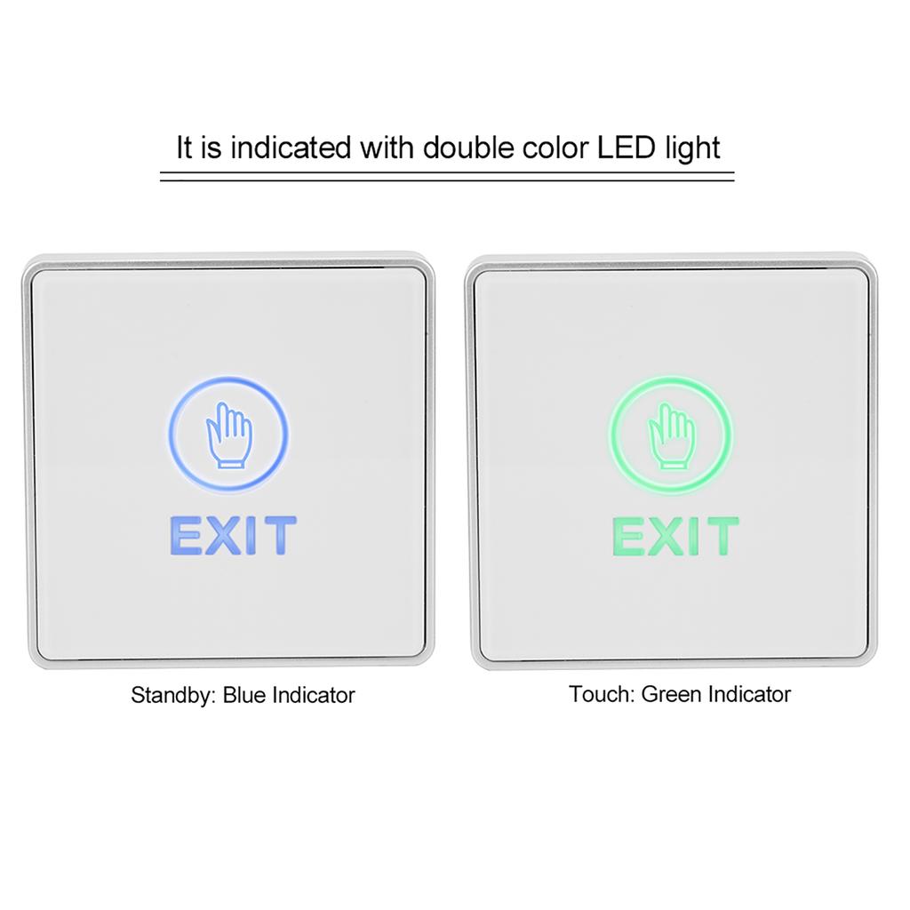 Dörråtkomstkontrollsystem med touchsensor, strömbrytare, hemsäkerhet, upplåsning, utgångsknapp