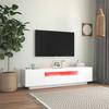 Vidaxl Szafka Tv Z Oświetleniem Led, Biała, 160X35X40 Cm