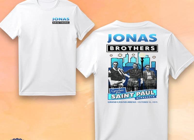 Jonas Brothers St. Paul, MN Oct 10 2025 Tour Shirt T XL