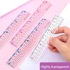 With Wavy Line Ruler Transparent Drawing Measurement Tool Creative Straight Rulers  School Office