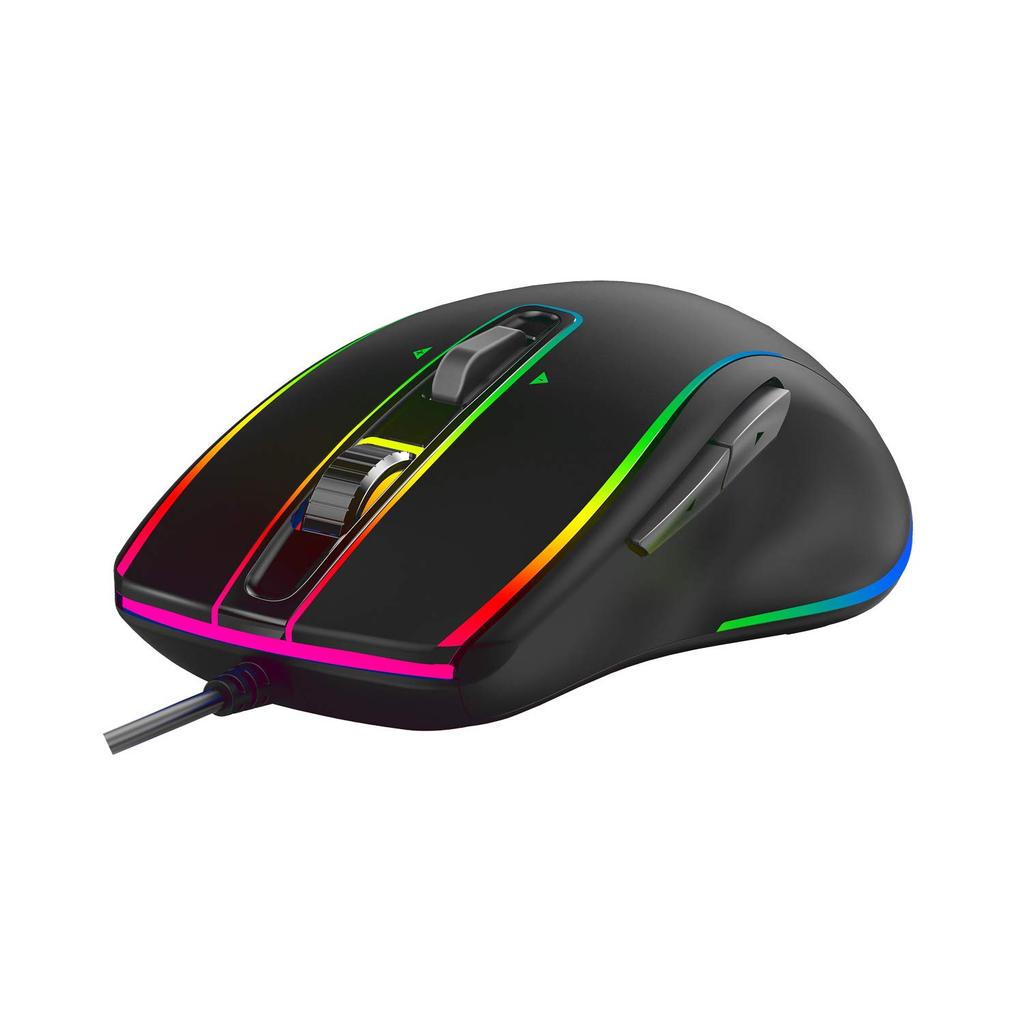 CENTURY RACEN Gaming 6 Mouse, Black, CRC-GMRGB01 [IR LED, Buttons, USB, Wired]