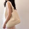 2025 New Women'S Bags Hand-Woven Bucket Bag Large Capacity Casual Lazy Style Hand-Held Tote Bag