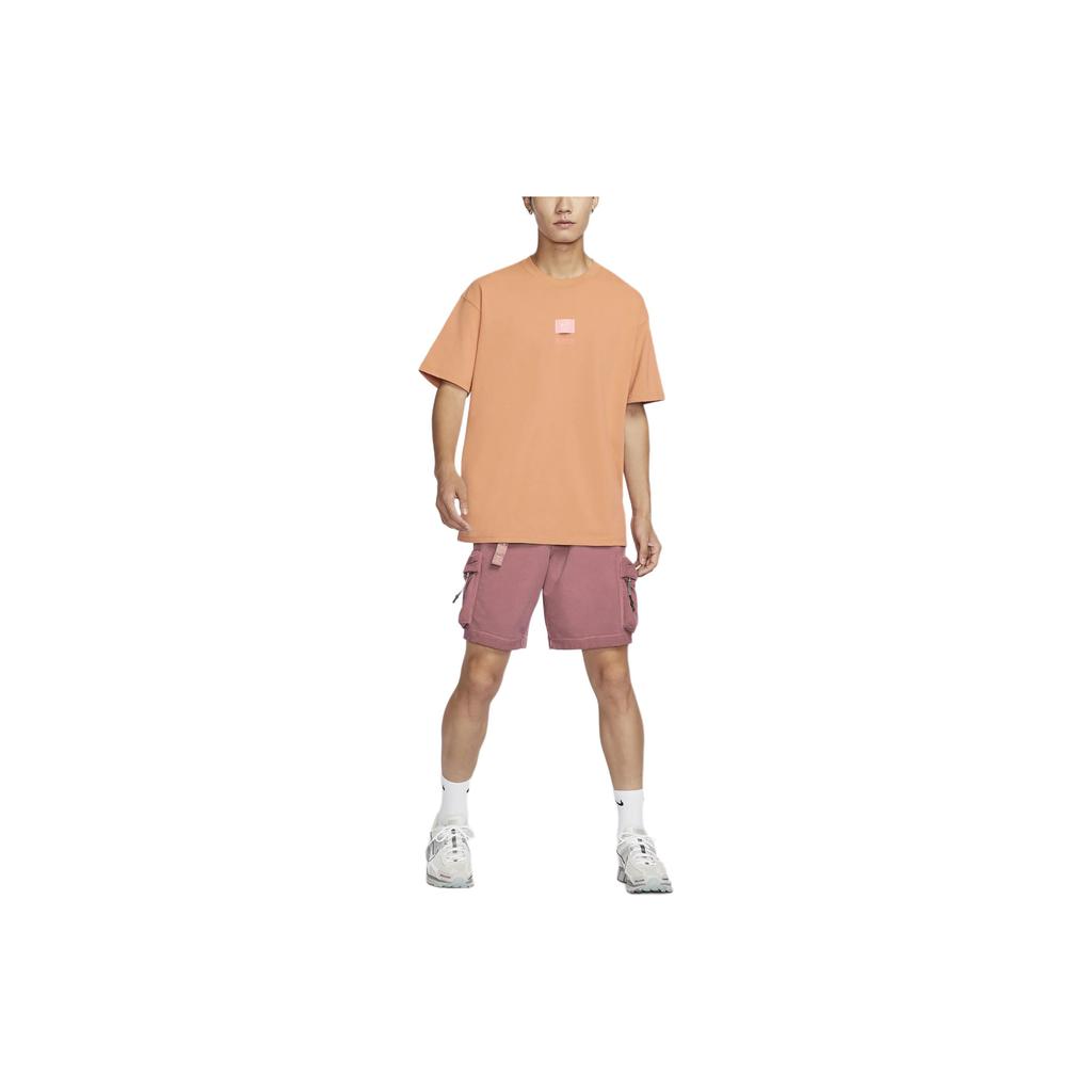 Nike Max 90 Loose Fit Crew Neck Logo Drop Shoulder Short Sleeve T-Shirt Men T-Shirts Amber-Brown FZ5393-225