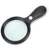 LED Magnifying Glass ABS Handheld Illuminated Reading Magnifier for Stamps Map Inspection