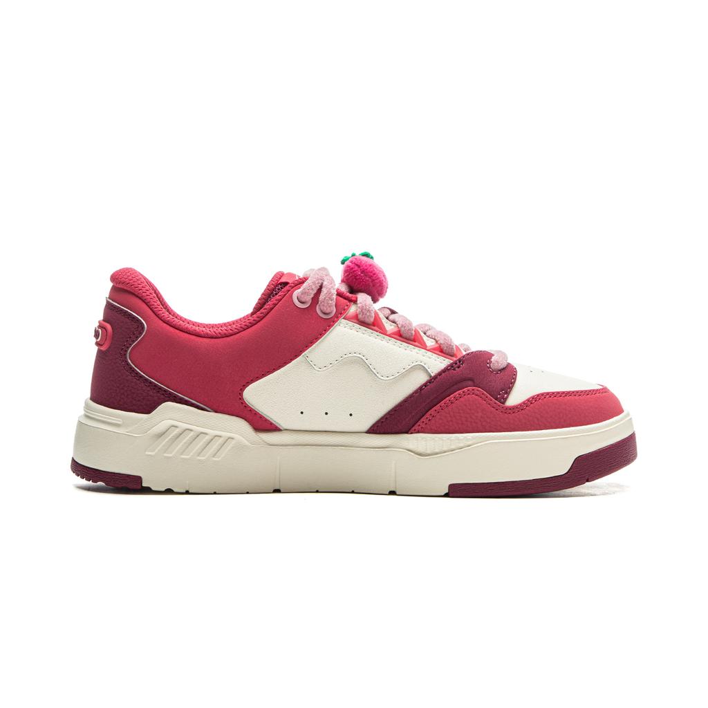 Li Ning x Disney Common 80s Slip Resistant Abrasion Resistant Low top Skateboard Shoes Women's Pink AGCV270-3